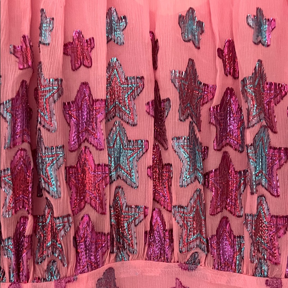 LoveShackFancy Pink and Purple Star Dress - Picture 6 of 9